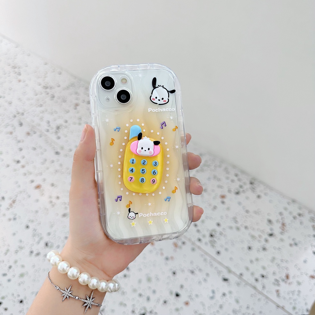 Ốp Điện Thoại Silicon TPU Mềm Trong Suốt In Họa Tiết Hoạt Hình 3D Dễ Thương Chống Sốc Cho iPhone 13 12 11 Pro Max 14 Plus