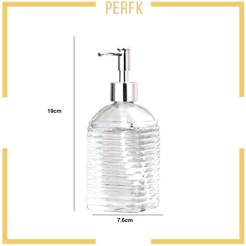 Bình Đựng Xà Phòng Rửa Tay Bằng Thủy Tinh Trong Suốt