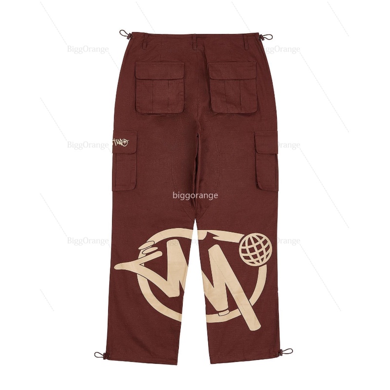 Quần ống rộng Màu Đen In Chữ Y2K Phong Cách Harajuku hip hop Thời Trang 2023 Cho Nam