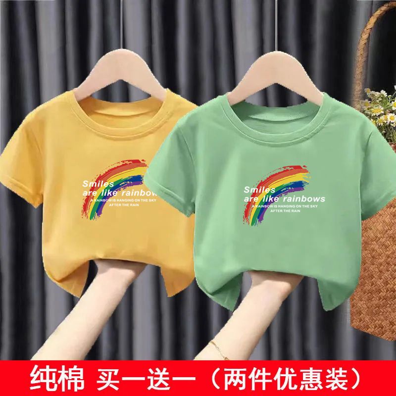 Áo Thun Cotton Tay Ngắn Cổ Tròn Phong Cách Hàn Quốc Thời Trang Mùa Hè Cho Nữ