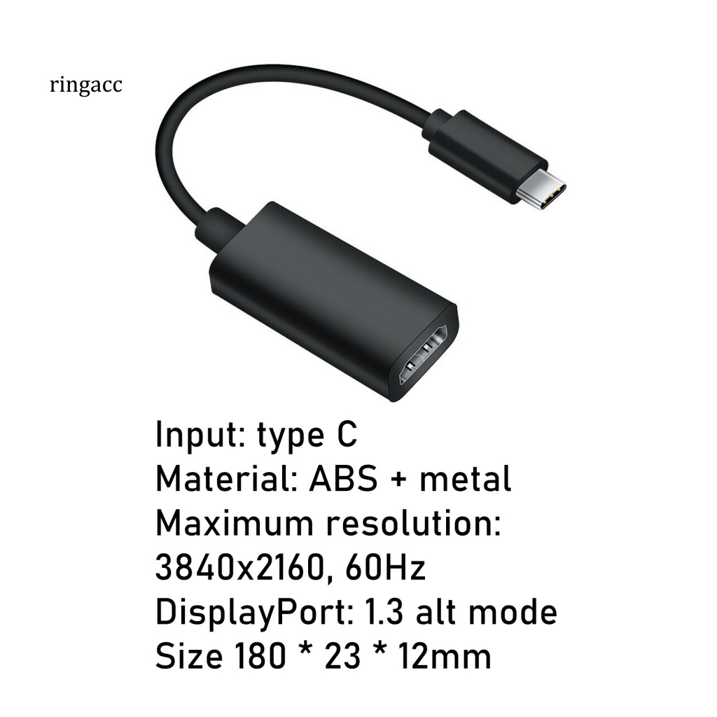 Bộ Chuyển Đổi RGA USB 3.1 ABS Type C Sang HDMI Cho Laptop