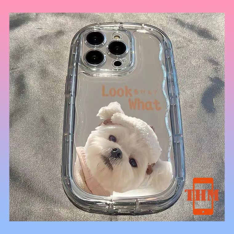 Ốp lưng iphone Chó Bichon dễ thương, xà phòng chống rơi, vỏ mềm silicone Cho Iphone 6 / 6S / 6splus / se / 7 / 7plus / 8 / 8plus / X / xs / xsmax / 11 / 12 / 13 / 14 / Plus / Pro / Pro Max-416