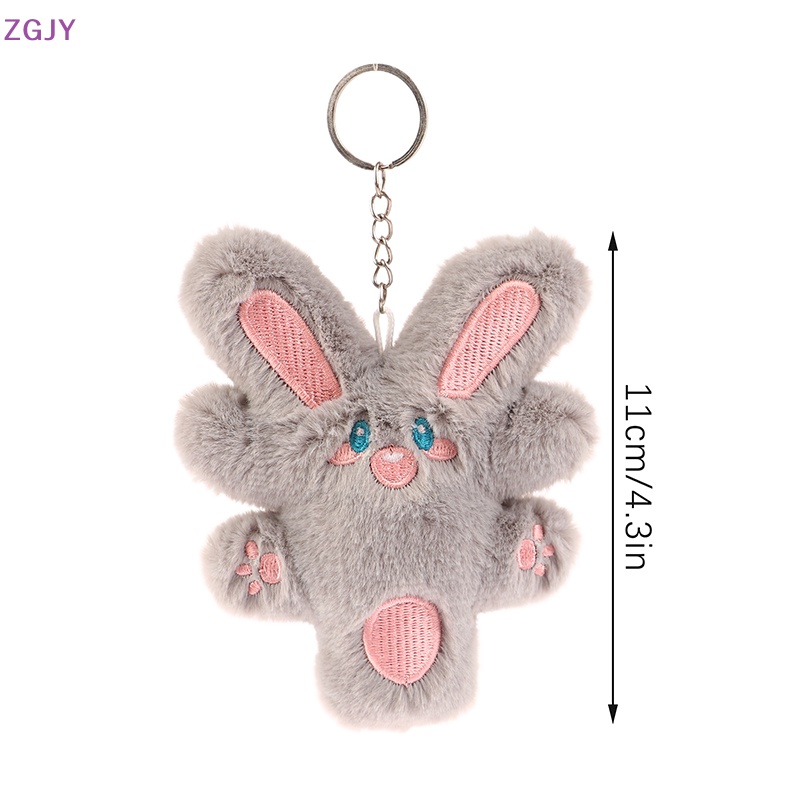 Móc Khóa Thỏ Nhồi Bông Mềm Mại Dễ Thương Mới