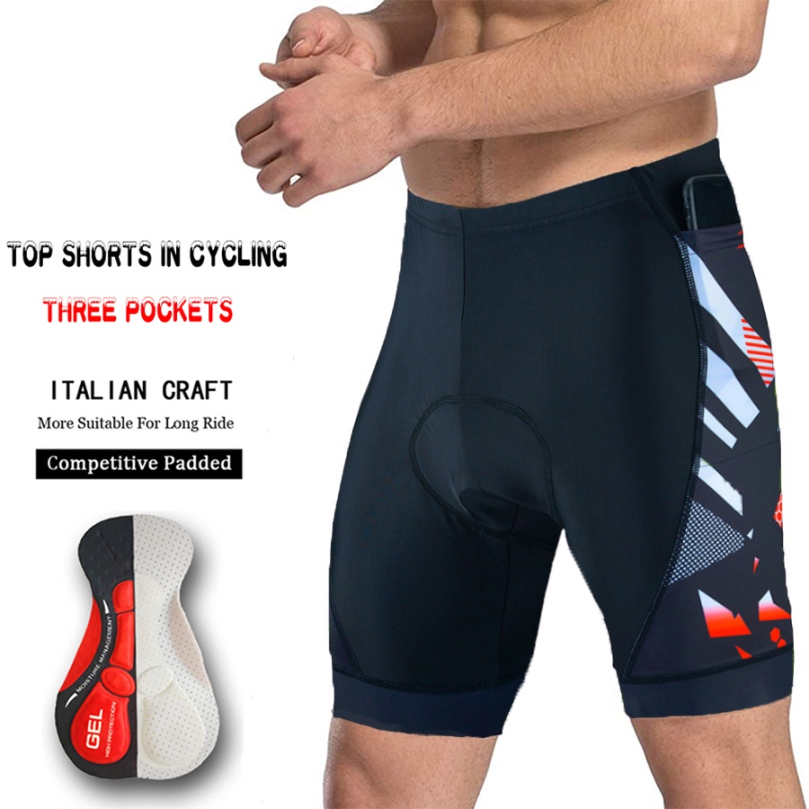 Quần Short Đạp Xe Có Đệm Gel 5D Thoáng Khí Cho Nam