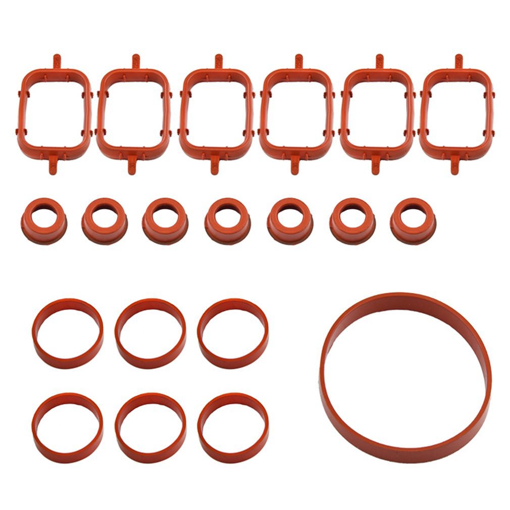 20Pcs Intake Manifoldkets For M47 E87 E46 E90 E91 E92 E93 E39 E60 Car Manifold Rubber Seal Repair Kit [Q/2]