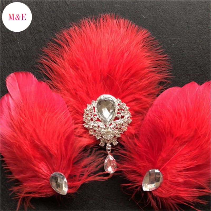 Băng Đô Cài Tóc Đính Lông Vũ Hình Thiên Nga Phong Cách Retro Cho Nữ