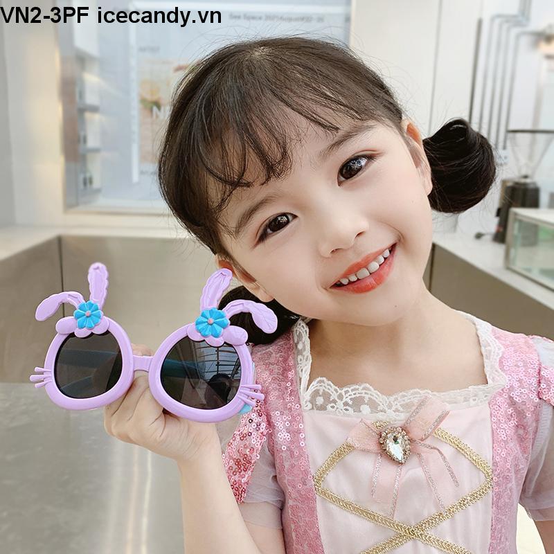 🥟ice🥟Kính Mát Gọng Silicon Họa Tiết Hoạt Hình Sáng Tạo Thời Trang Cho Bé