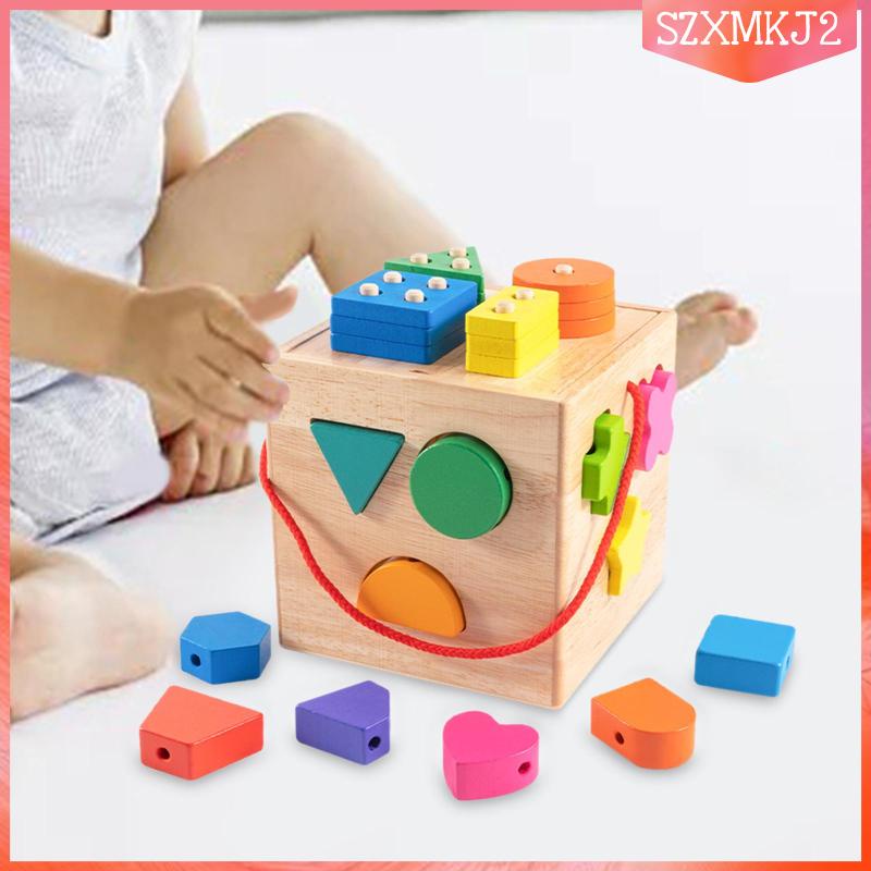 Hộp Đồ Chơi Lắp Ráp Bằng Gỗ szxmkj2 Dành Cho Trẻ Mẫu Giáo 2-3 Tuổi