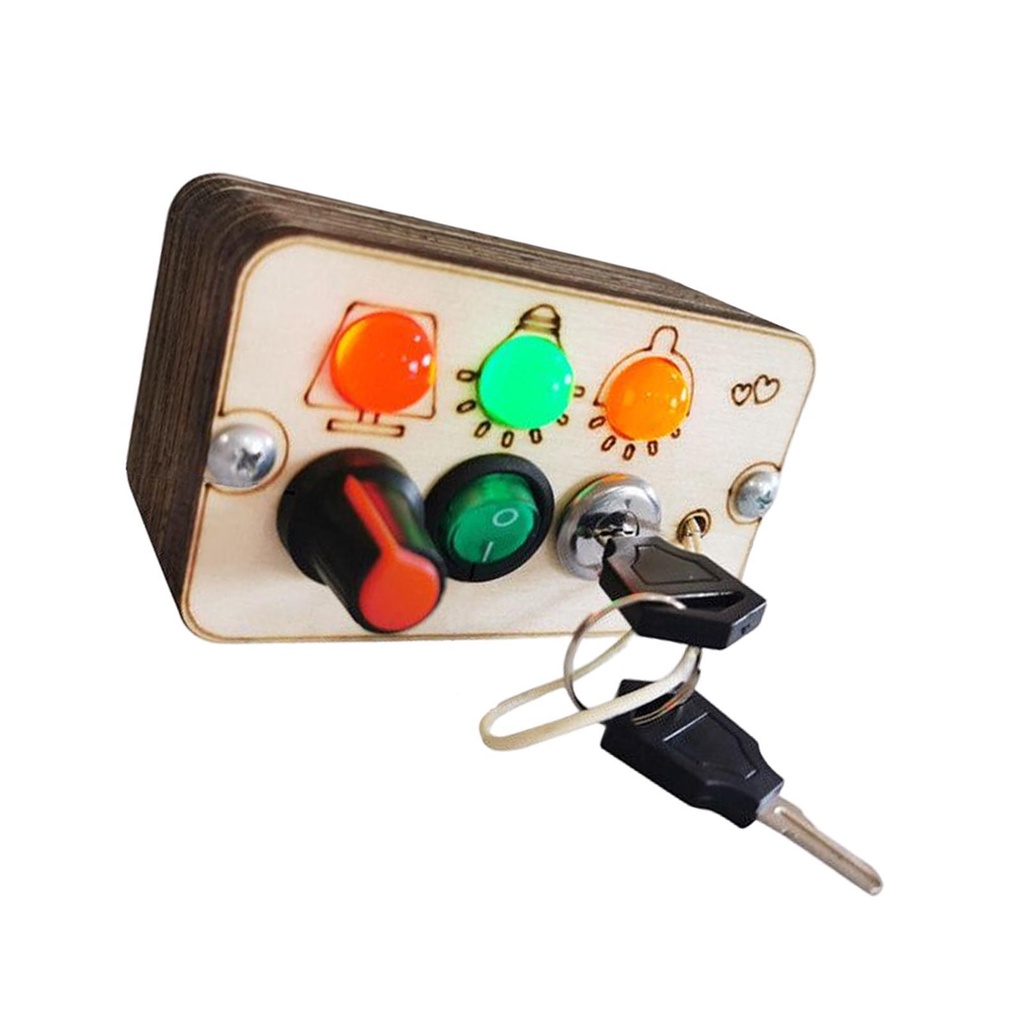 Đồ Chơi Bảng Công Tắc Cảm Biến Montessori Có Đèn LED Cho Bé