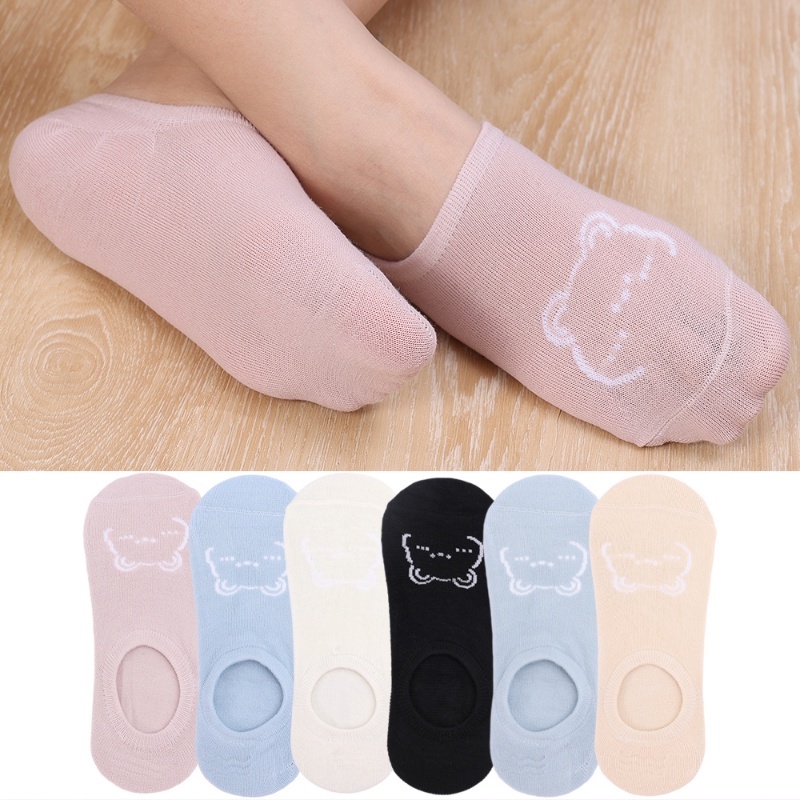 [Featured] Vớ Thuyền Miệng Nông Ngắn Vô Hình Hoạt Hình Dễ Thương Vui Nhộn Chống Trượt Không Rơi Mùa Hè Cho Cặp Đôi