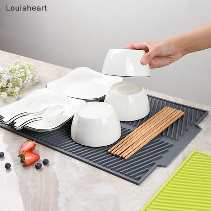 Thảm Silicon Úp Chén Đĩa Ráo Nước Tiện Dụng Cho Nhà Bếp