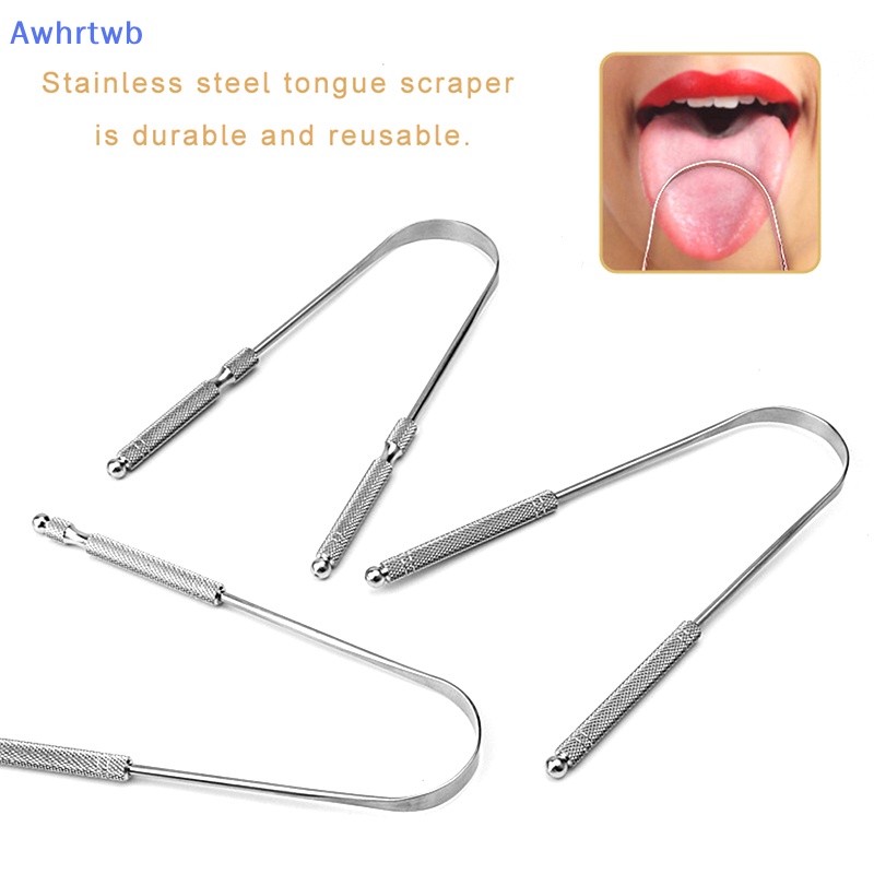 1 Dụng Cụ Nạo Lưỡi Bằng Thép Không Gỉ Làm Sạch Răng Miệng Mới