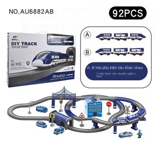 Bộ Đồ Chơi Lắp Ráp Đường Ray Xe Lửa Nam Châm Cho Bé