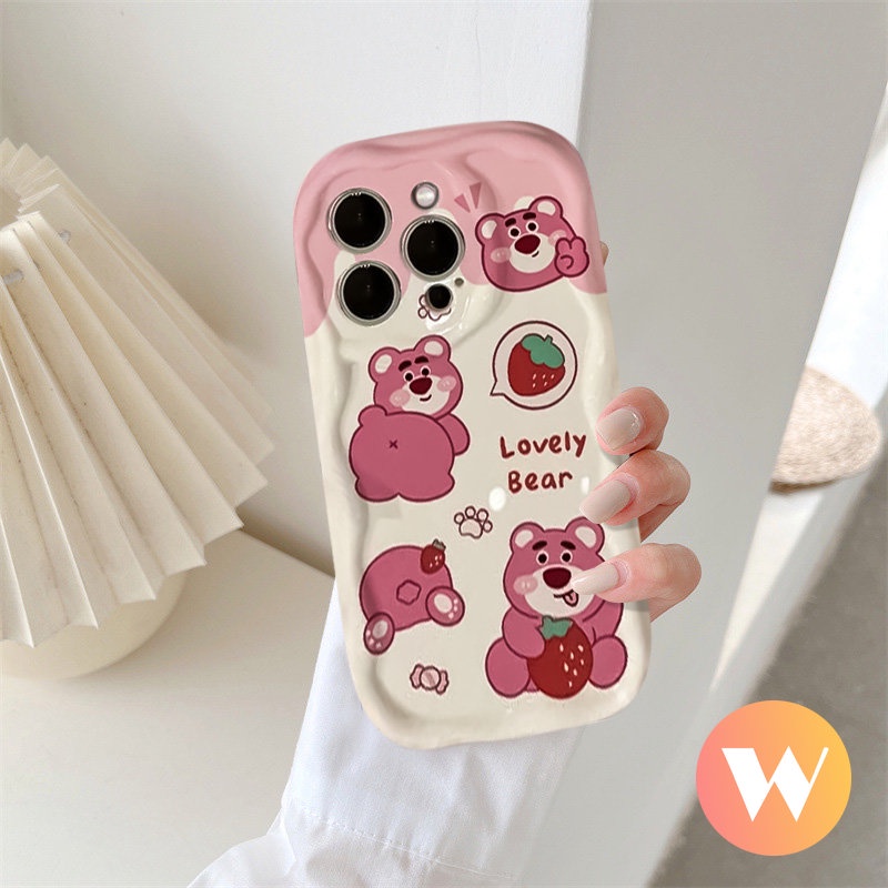 Ốp Điện Thoại TPU Mềm Viền Cong In Hình Doraemon / Dâu Tây 3D Cho IPhone 11 12 14 13 Pro Max X XS Max 7 8 6s 6 Plus XR SE 2020