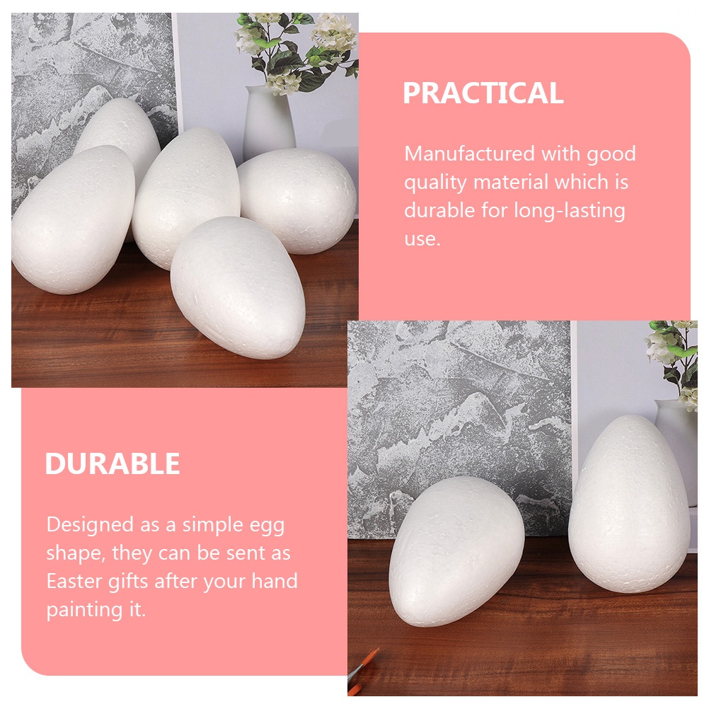 Set 12 Quả Trứng Xốp Làm Đồ Trang Trí Giáng Sinh / Lễ Phục Sinh DIY