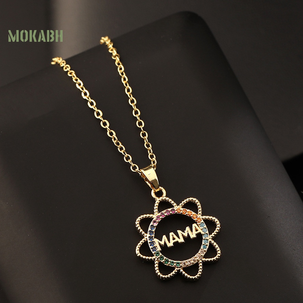 Vòng cổ Mặt Hoa Hướng Dương Đính Đá Nhiều Màu Thời Trang