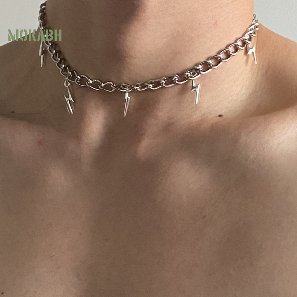 [Mới] Vòng Cổ Dây Xích Mạ Điện Chống Gỉ Mặc Hàng Ngày Đơn Giản Thời Trang Unisex