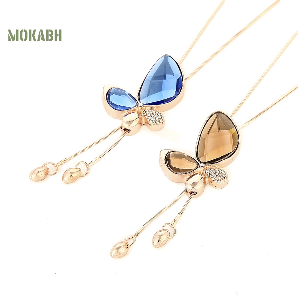 Vòng cổ HợP Kim HìNh BướM ĐíNh Đá Xinh XắN