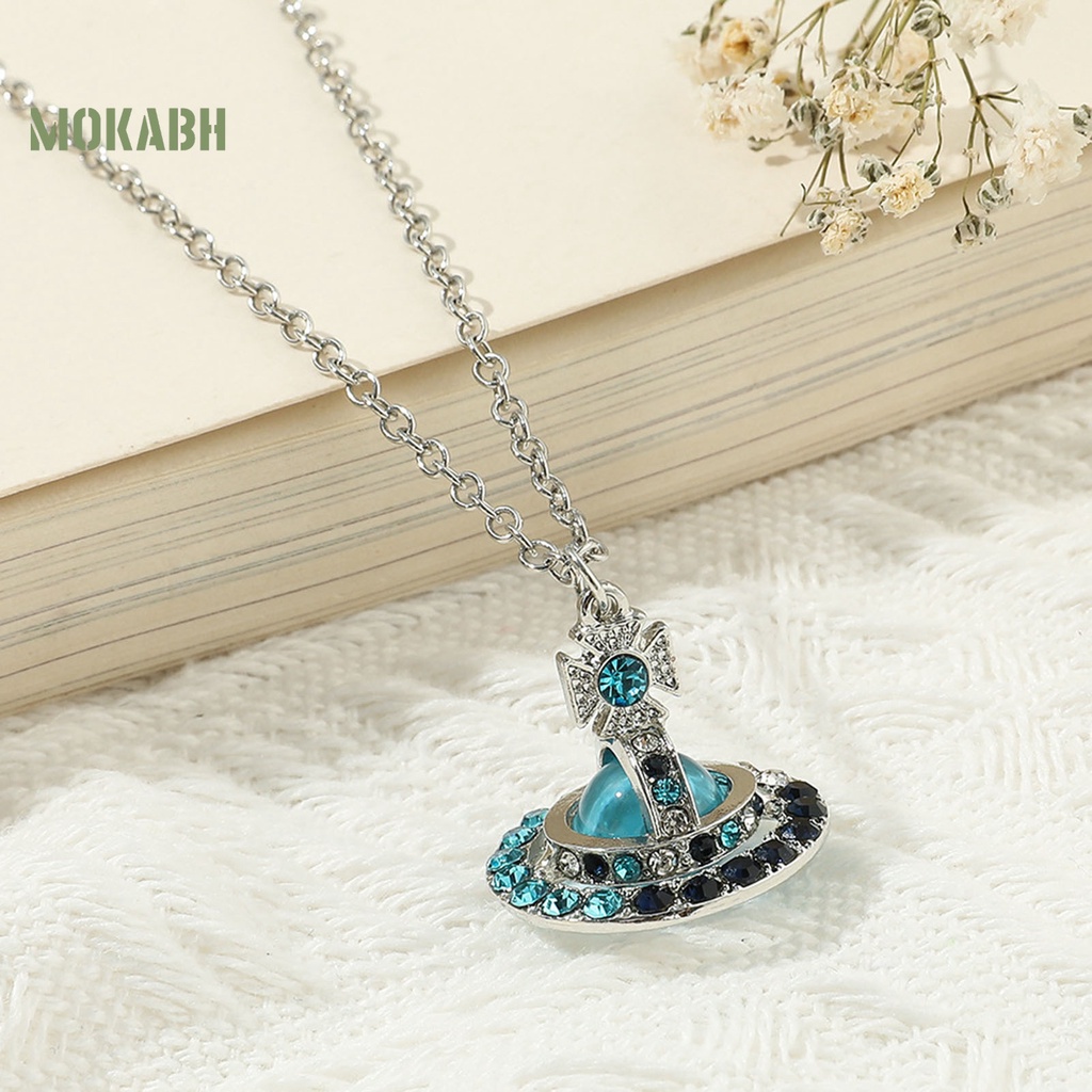 [Mới] Vòng cổ Mặt Hình Hành Tinh Đính Đá Zircon Giả Cao Cấp Cá Tính Dành Cho Nữ