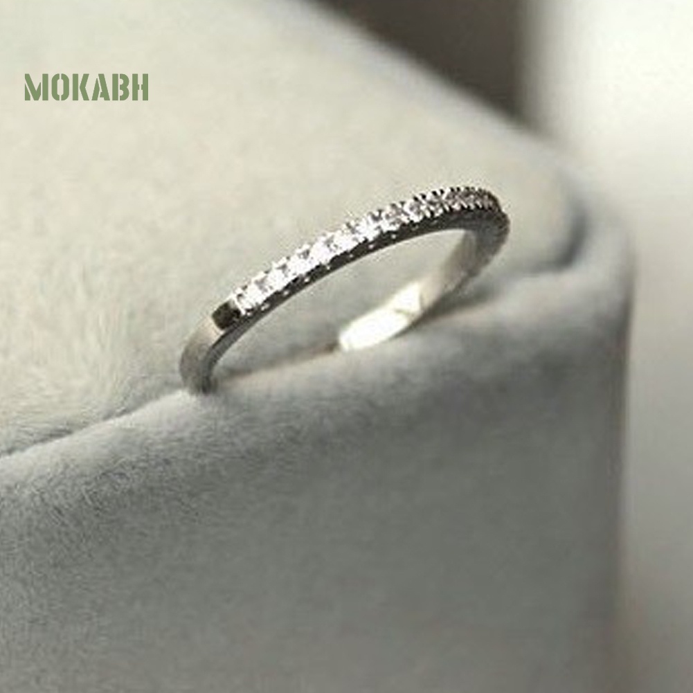 Nhẫn Đính Hôn Bạc 925 Đính Đá Thời Trang Cho Nữ