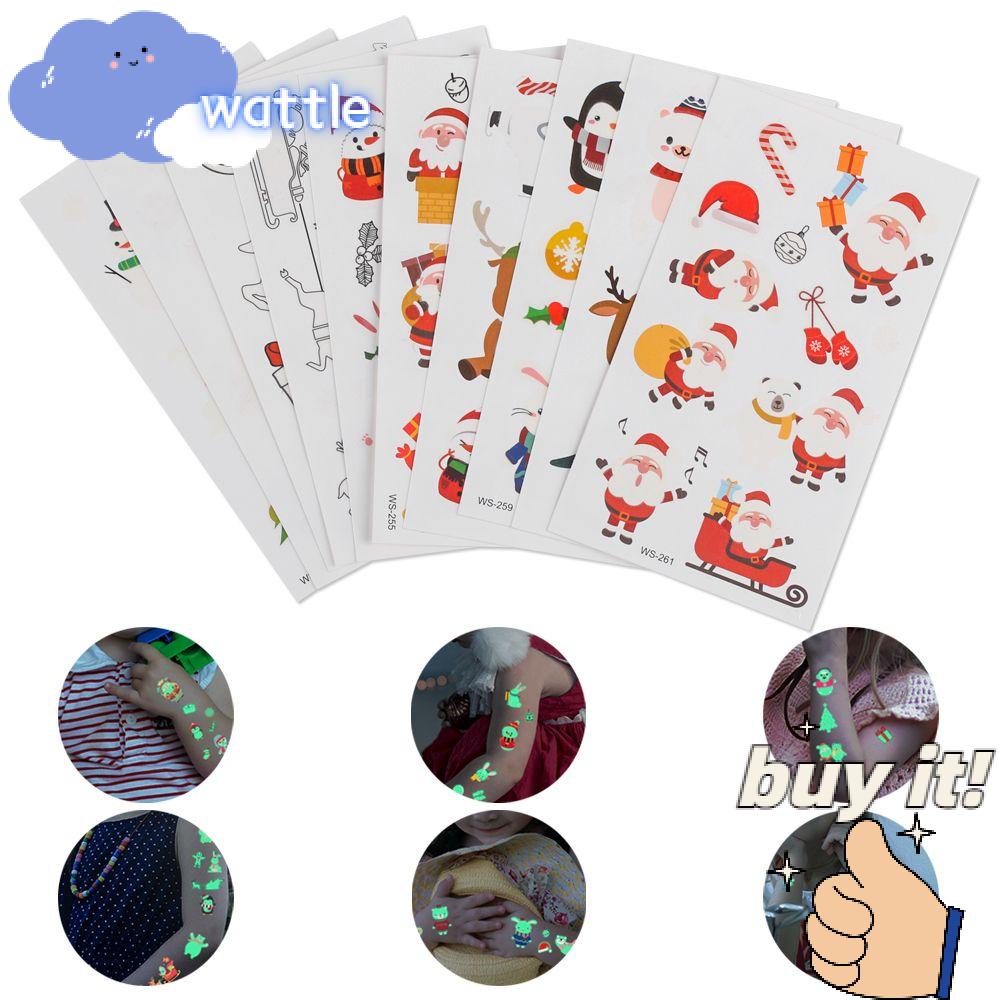 1 Miếng Dán Hình Xăm Hình Bông Tuyết Trang Trí Tiệc Giáng Sinh Năm Mới Cho Trẻ Em