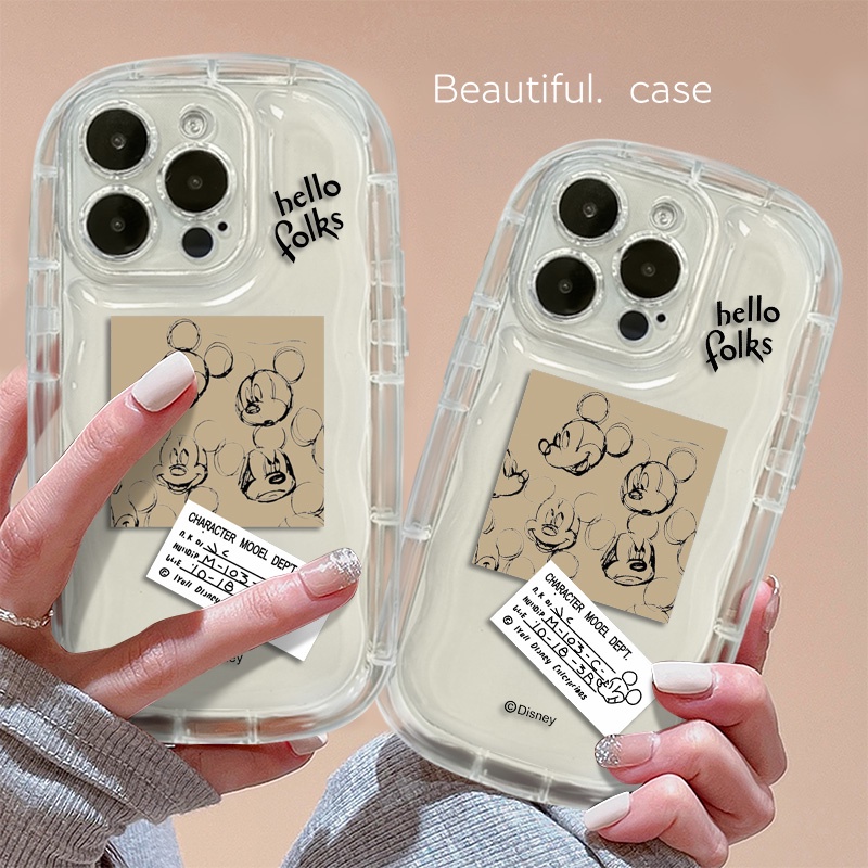 Ốp Điện Thoại Silicon TPU Mềm Trong Suốt Chống Sốc In Hình Chuột Dễ Thương Cho IPhone 13 11 14 12 Pro XS Max X XR 7 + 8 Plus