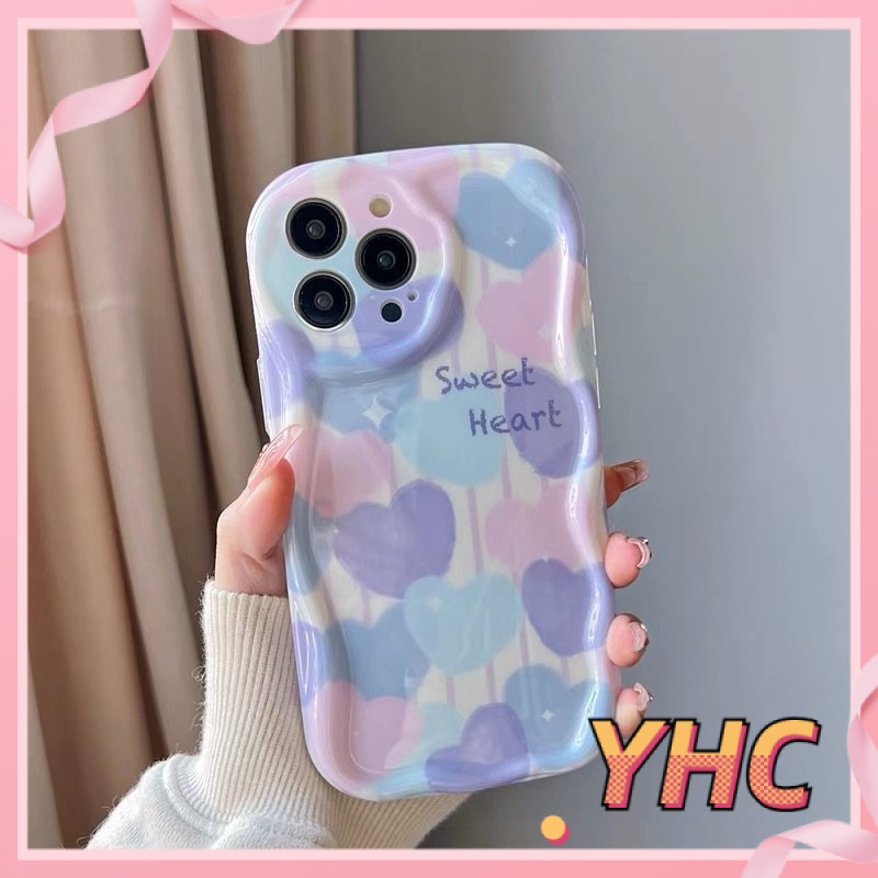 Ốp Lưng iPhone Vỏ mềm chống rung gợn sóng hình trái tim Cho Iphone 6 / 6S / 6splus / se / 7 / 7plus / 8 / 8plus / X / xs / xsmax / 11 / 12 / 13 / 14 / Plus / pro / pro max-207