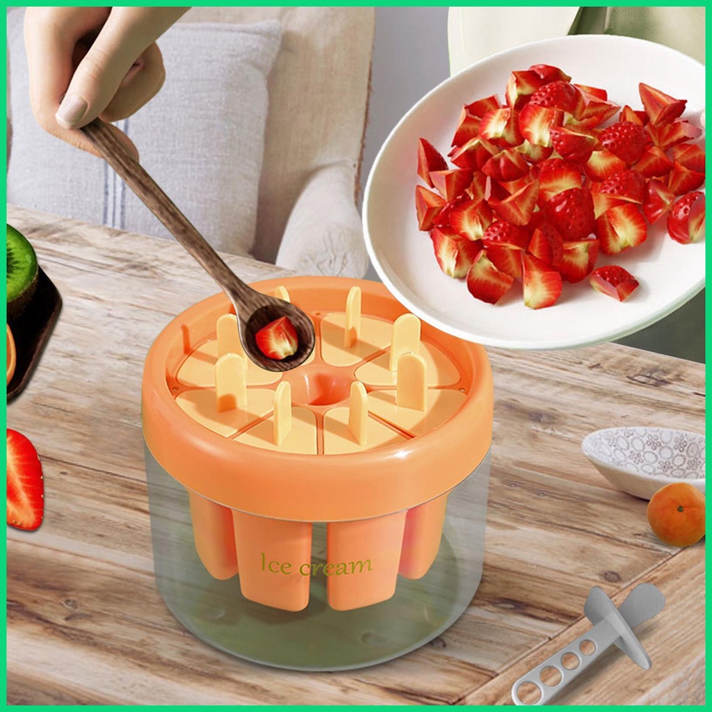 Khuôn Làm Kem 6 Ngăn Dễ Tháo Lắp Tiện Dụng Cho Gia Đình DIY