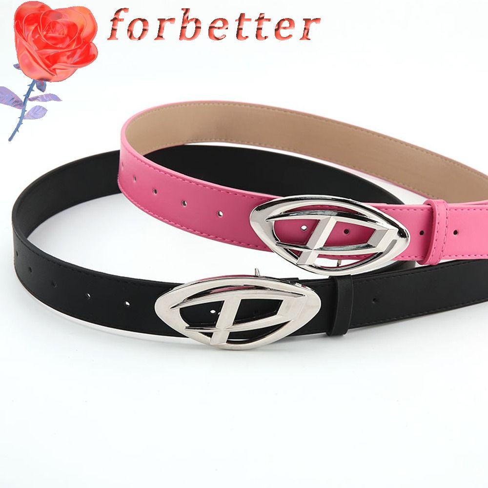 Thắt Lưng Bản Rộng Khóa Kim Loại Chữ D Thời Trang Đường Phố Hàn Quốc Cho Nam Nữ Y2k