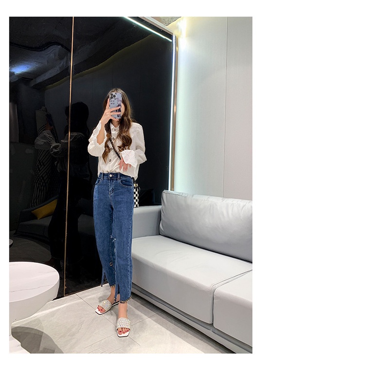 Dép Sandal Đi Biển Đế Bằng Đính Đá Thời Trang Mùa Hè Phong Cách Châu Âu Mới