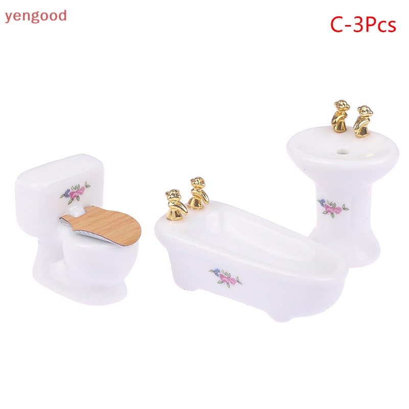 1 Bộ Mô Hình Bồn Tắm 1: 12 Độc Đáo Trang Trí Nhà Búp Bê