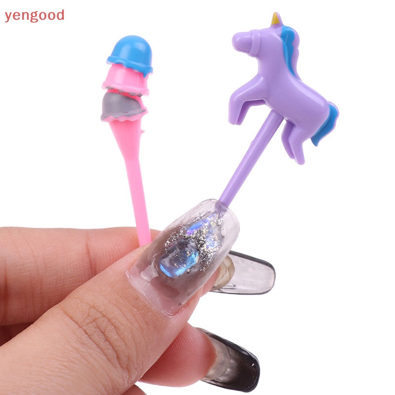 Bộ 6 Nĩa Ăn Trái Cây Hình Ngựa Dễ Thương Cho Bé