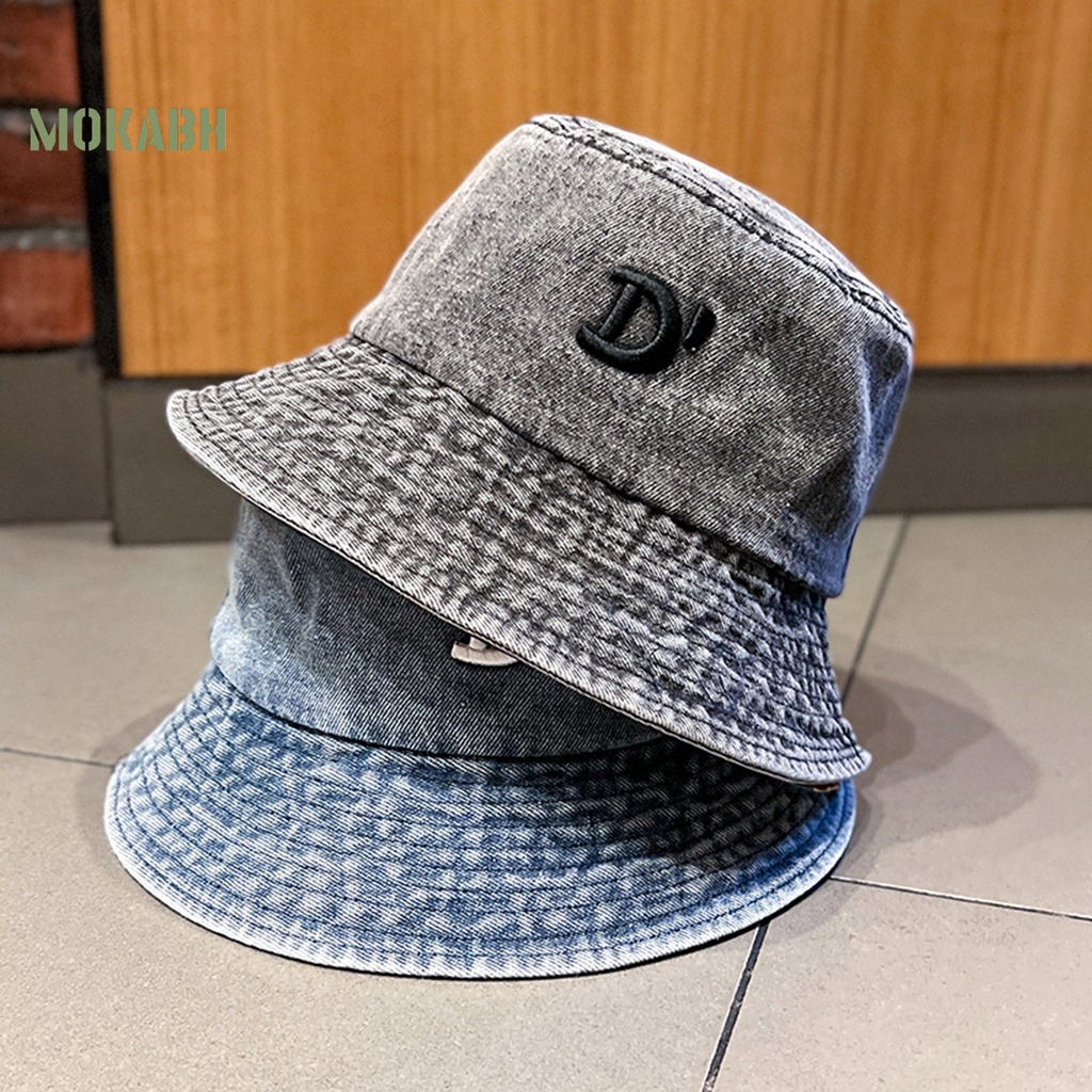 Nón Bucket Tròn In Chữ Phẳng Chống Nắng Chống Gió Sâu Vành Rộng Phong Cách Hip Hop Mùa Hè Cho Nam Và Nữ