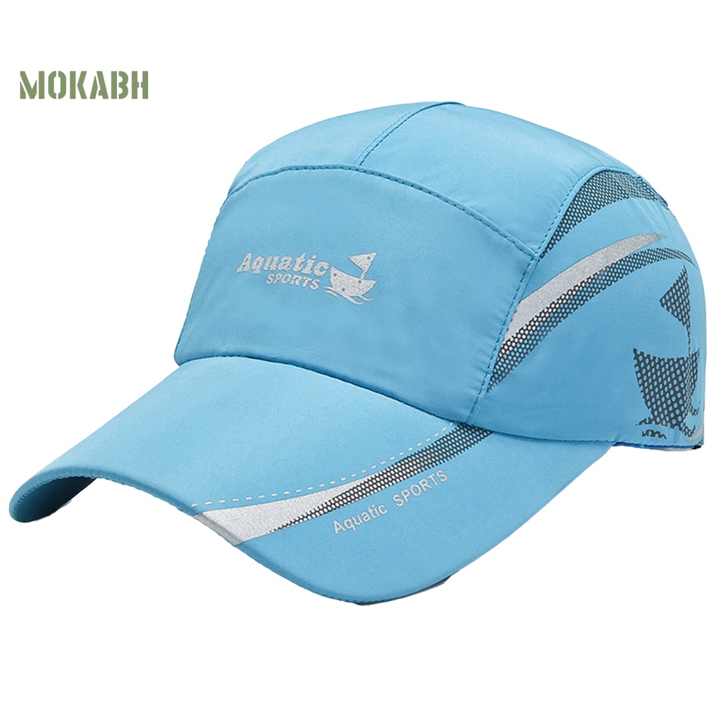 Mũ Lưỡi Trai Chống Nắng Phối Lưới Thoáng Khí Nhanh Khô Màu Sắc Tương Phản Thời Trang Cho Nam