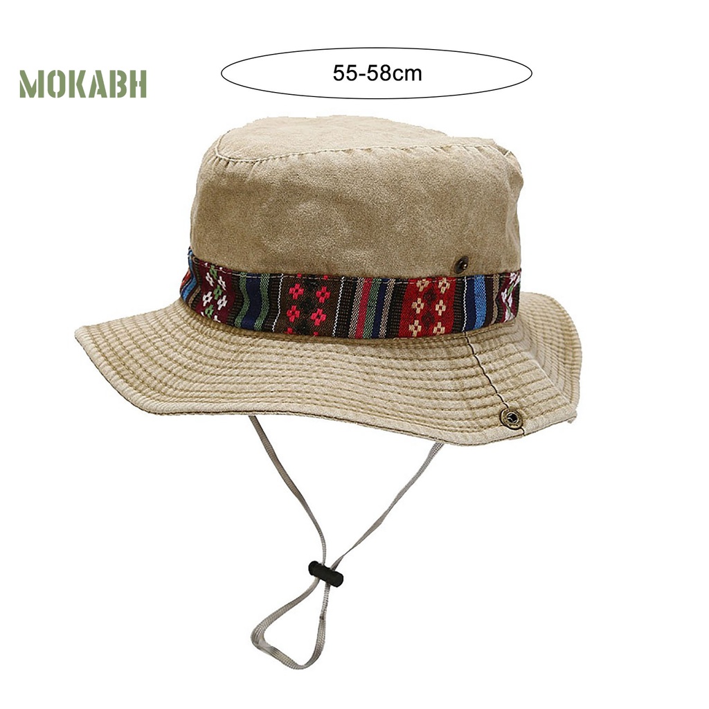 Abh Mũ Tai Bèo Họa Tiết Hình Học Có Thể Điều Chỉnh Kích Thước Cho Nam Và Nữ