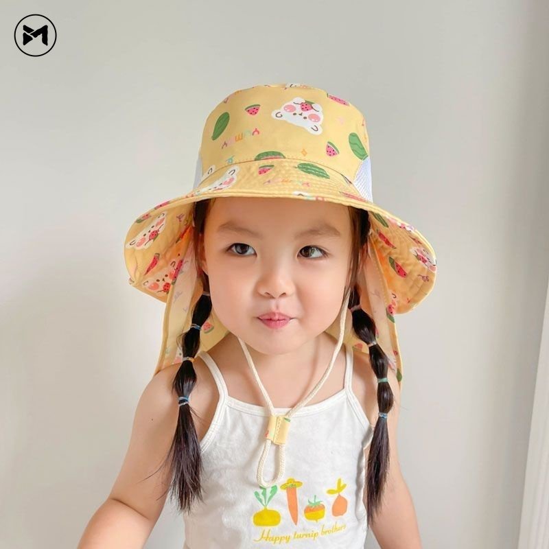 Nón Vành Rộng Chống Nắng Tia UV Mẫu Mới 2023 Thời Trang Cho Bé Trai Và Gái (2-6 Tuổi)