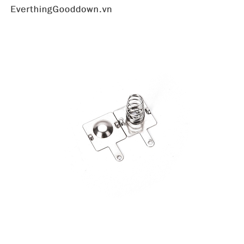 Everthinggooddown Set 10 Cặp Lò Xo Kim Loại Màu Bạc Cho AA AAA 14.5mm * 9mm vn
