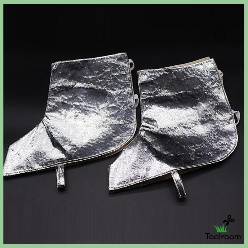 Set 2 Tạp Dề Lá Nhôm Bảo Vệ Chân Dùng Trong Phòng Thí Nghiệm / Cá