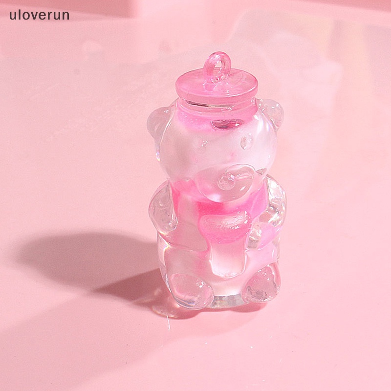 Uloverun Đồ trang trí Gấu Dạ Quang Mini Bằng Nhựa Resin Trang Trí Tiểu Cảnh