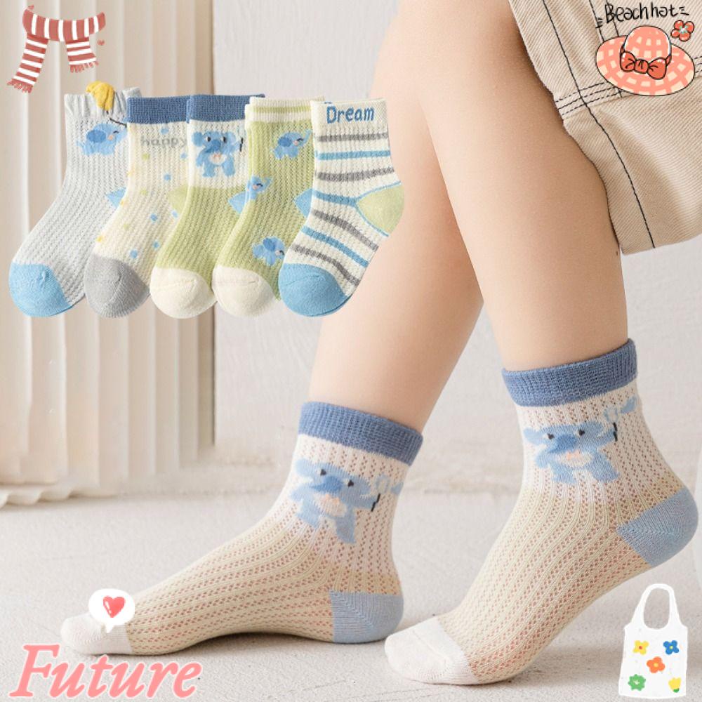 Tất Chất Liệu Cotton Phối Lưới Thoáng Khí Cao Cấp Thời Trang Cho Bé