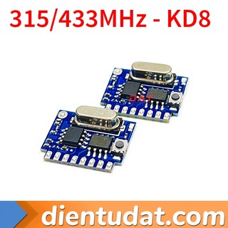 Mạch thu rf 4 kênh học lệnh 315mhz 433mhz drx1k kd8