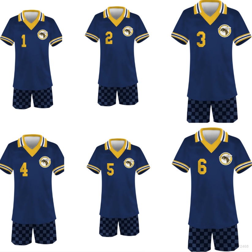 Set Đồ Thể Thao 2 Món Gồm Áo Thun Tay Ngắn Và Quần Ngắn Màu Vàng Ellen Goldjackets Mùa Giải Trí Cho Unisex Plus