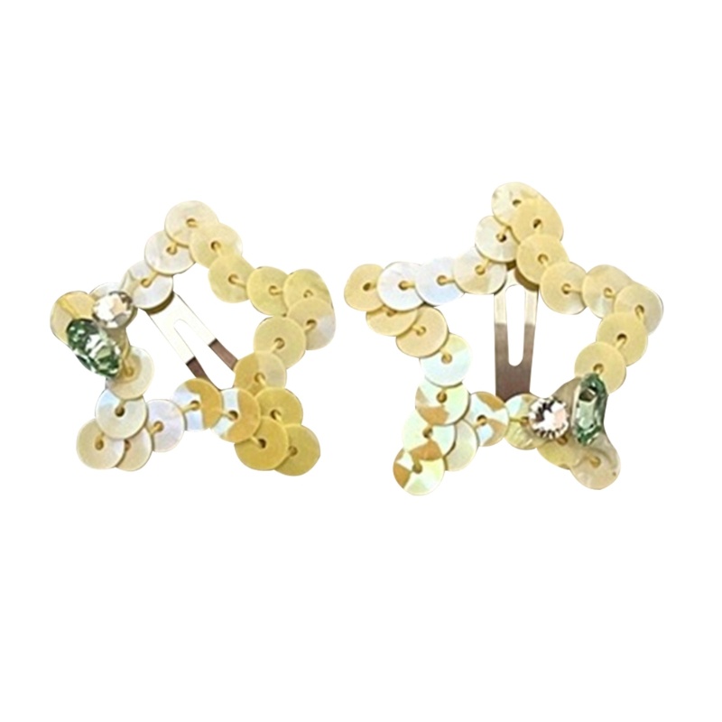 Kẹp Tóc Hình Ngôi Sao Lấp Lánh Bằng Hợp Kim Y2k Dành Cho Thanh Thiếu Niên