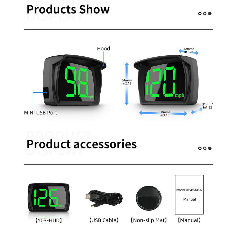 Màn Hình Hiển Thị Tốc Độ GPS Hud L7R3 Cho Xe Hơi