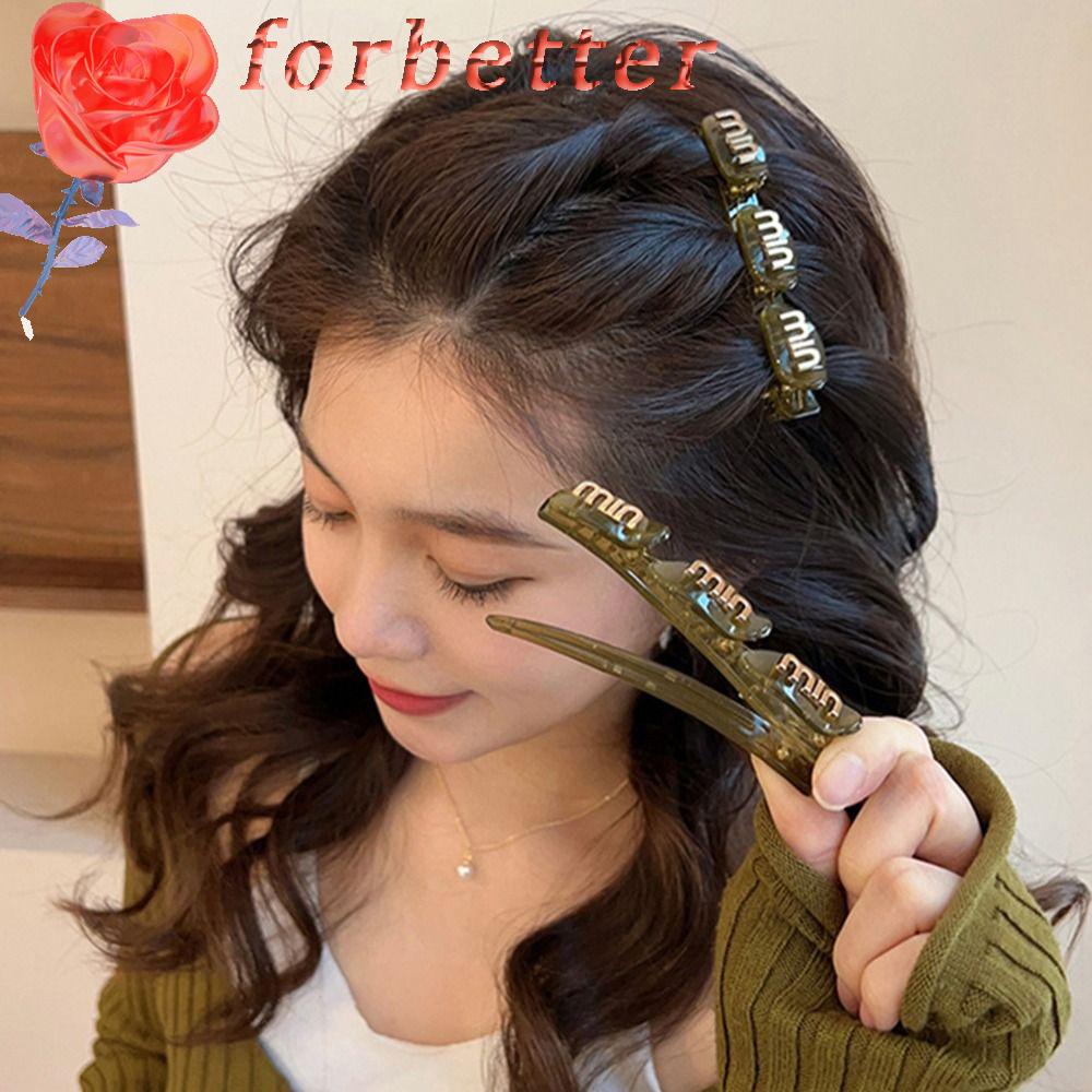 Kẹp Tóc Bện Dây Đính Chữ Phong Cách Hàn Quốc Ngọt Ngào Cho Nữ