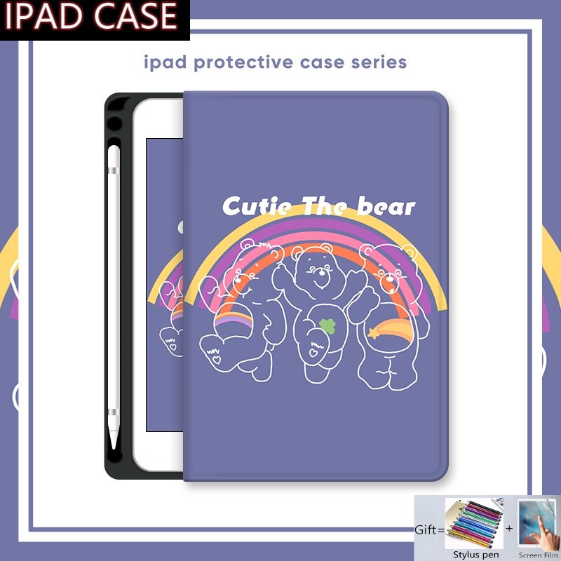 Bao Da Máy Tính Bảng Có Khe Đựng Bút Cho Ipad 6th 7th 8th 9th 10th Gen 10.2 10.9 Pro 9.7 10.5 11 Inch 2018 2022 2021 Air 5th 4th 3rd 2nd 1st Gen Mini 1 2 3 4 Bộ 5 Món Đồ Chơi 6 Món Chất Lượng Cao Dành Cho Bé