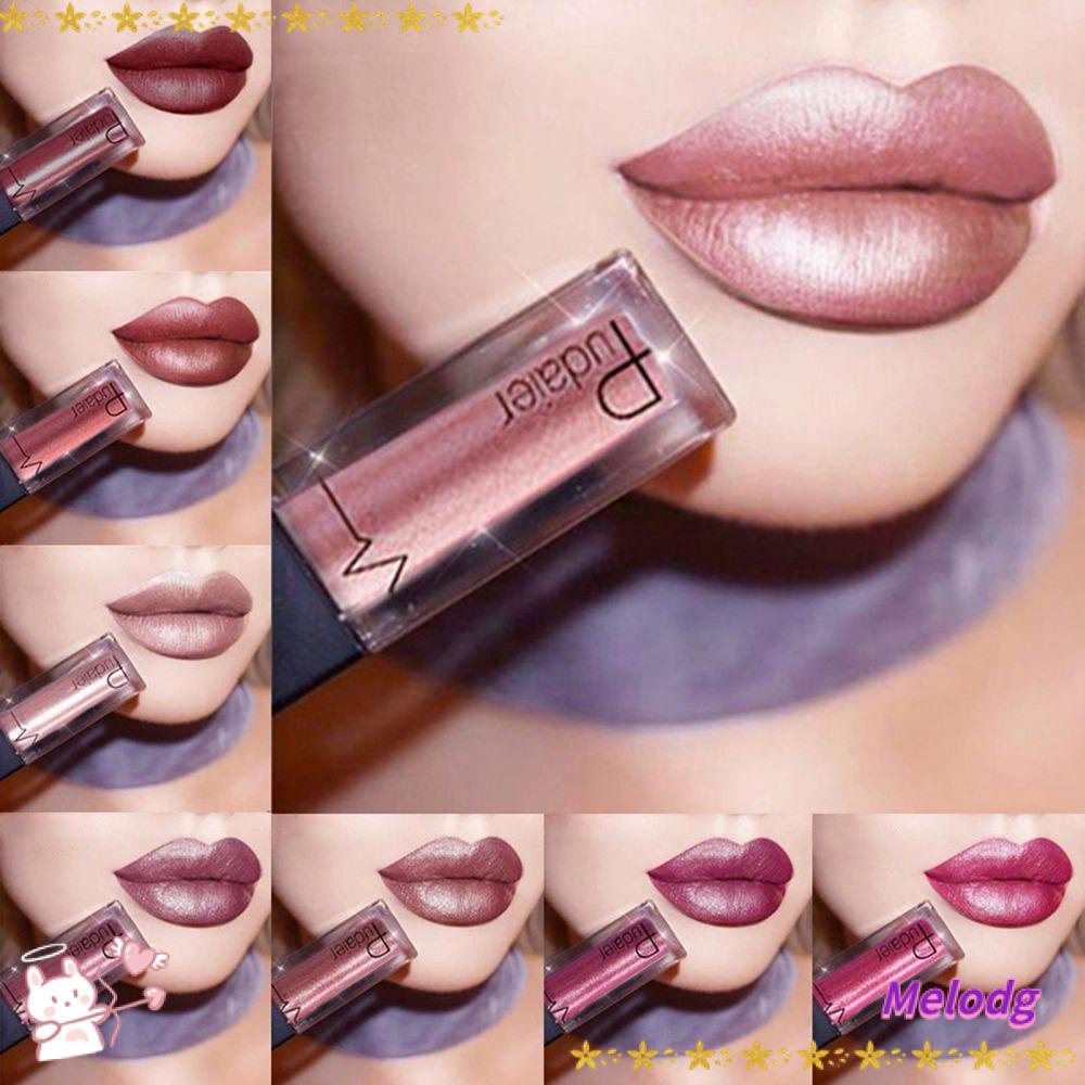 Son Môi Chống Thấm Nước Màu Ánh Kim Thời Trang Gợi Cảm Cho Nữ