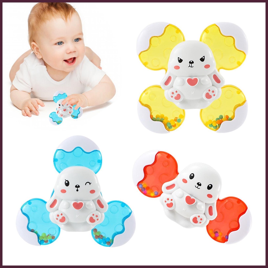 Set 3 Đồ Chơi Bồn Tắm Dạng Xếp Chồng Lên Nhau Di Động Dễ Thương Có Giác Hút Có Thể Gập Gọn