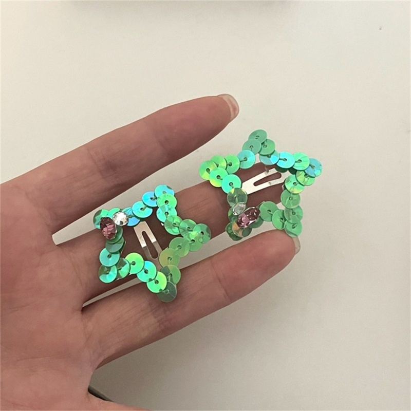 Kẹp Tóc Hình Ngôi Sao Lấp Lánh Bằng Hợp Kim Y2k Dành Cho Thanh Thiếu Niên