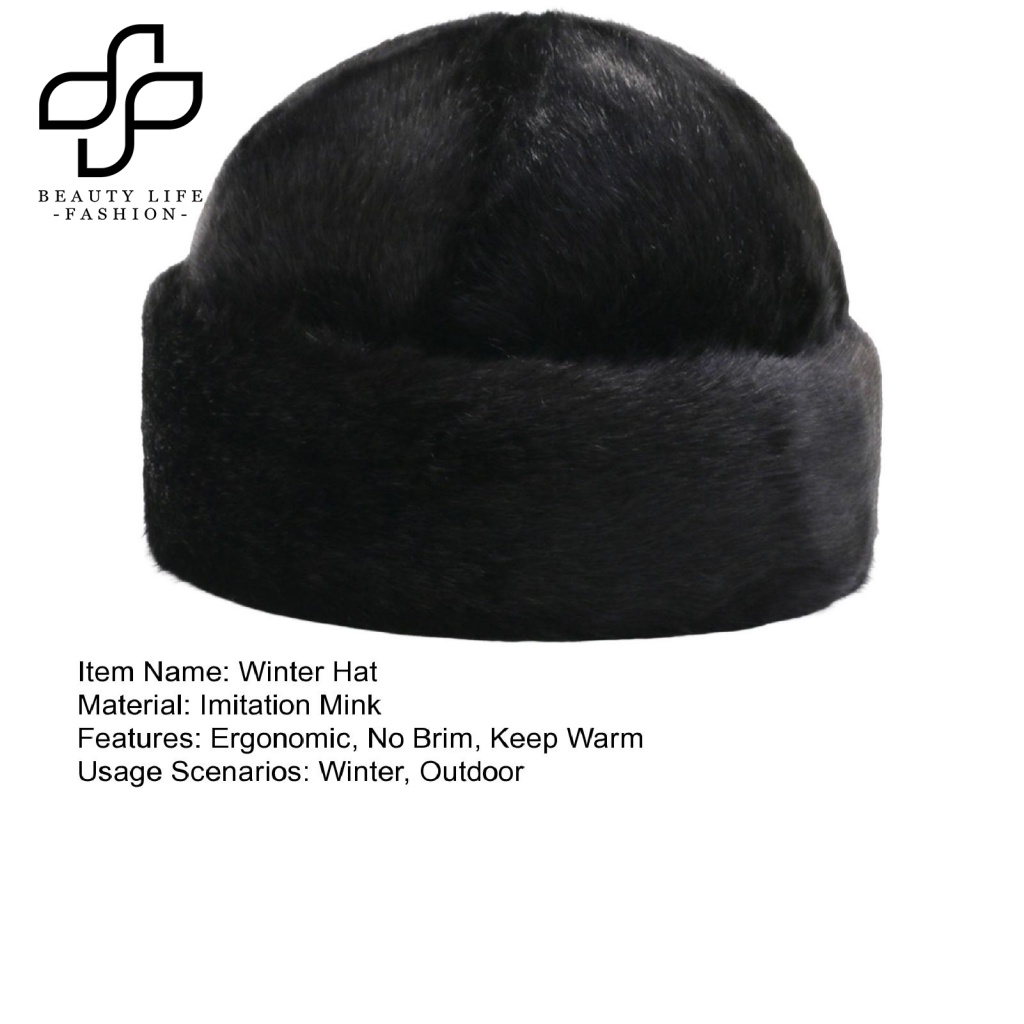 Mũ Lông Dày Giữ Ấm Mùa Đông Không Vành Tiện Dụng Cho Tổng Thống